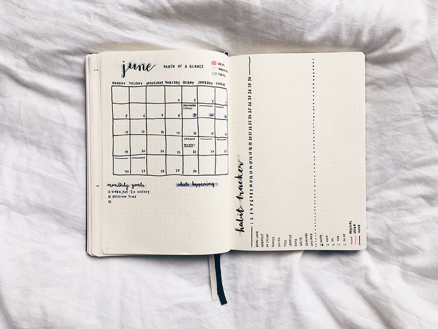 My Monthly Bullet Journal Set Up June Ilinca Valentina